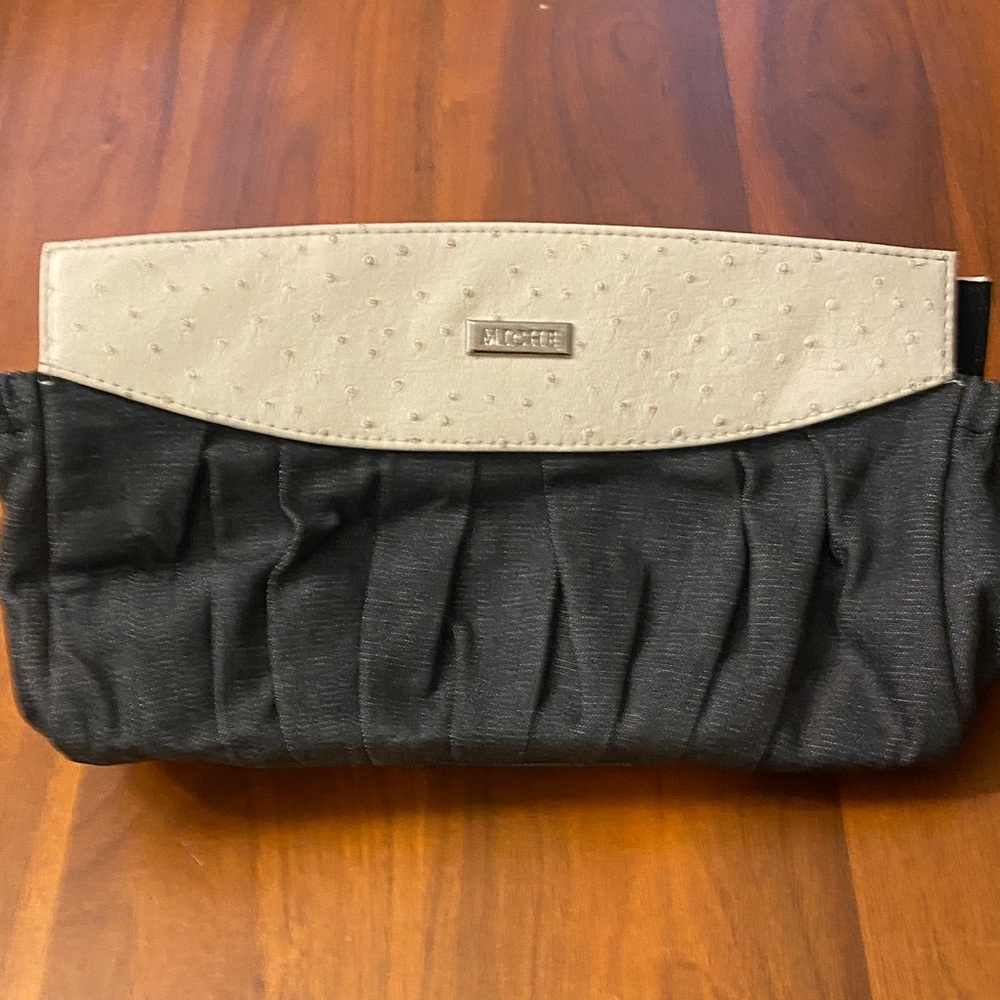 Miche Black and Cream Clutch